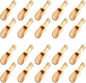 20pc Wooden Spoons Mini Bamboo Spoons for Bath Salts, tea scoop, Washing Powder spoon wooden candy spoon