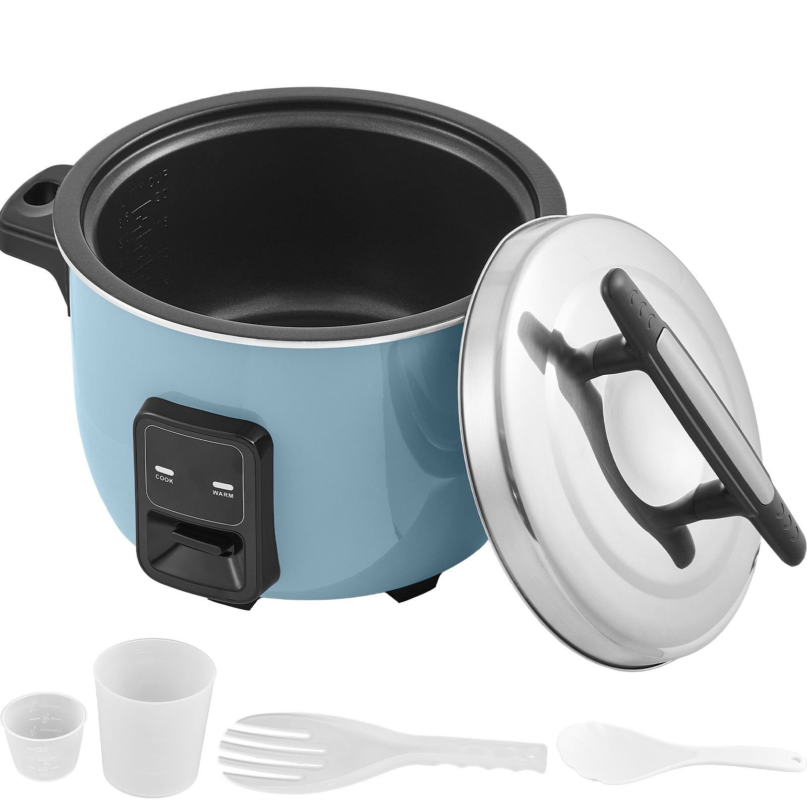 Commercial Rice Cooker, 60-Cup Rice Cooker, 13.74 Qt / 13 Liter Large Rice Cooker and Warmer with Nonstick Inner Pot