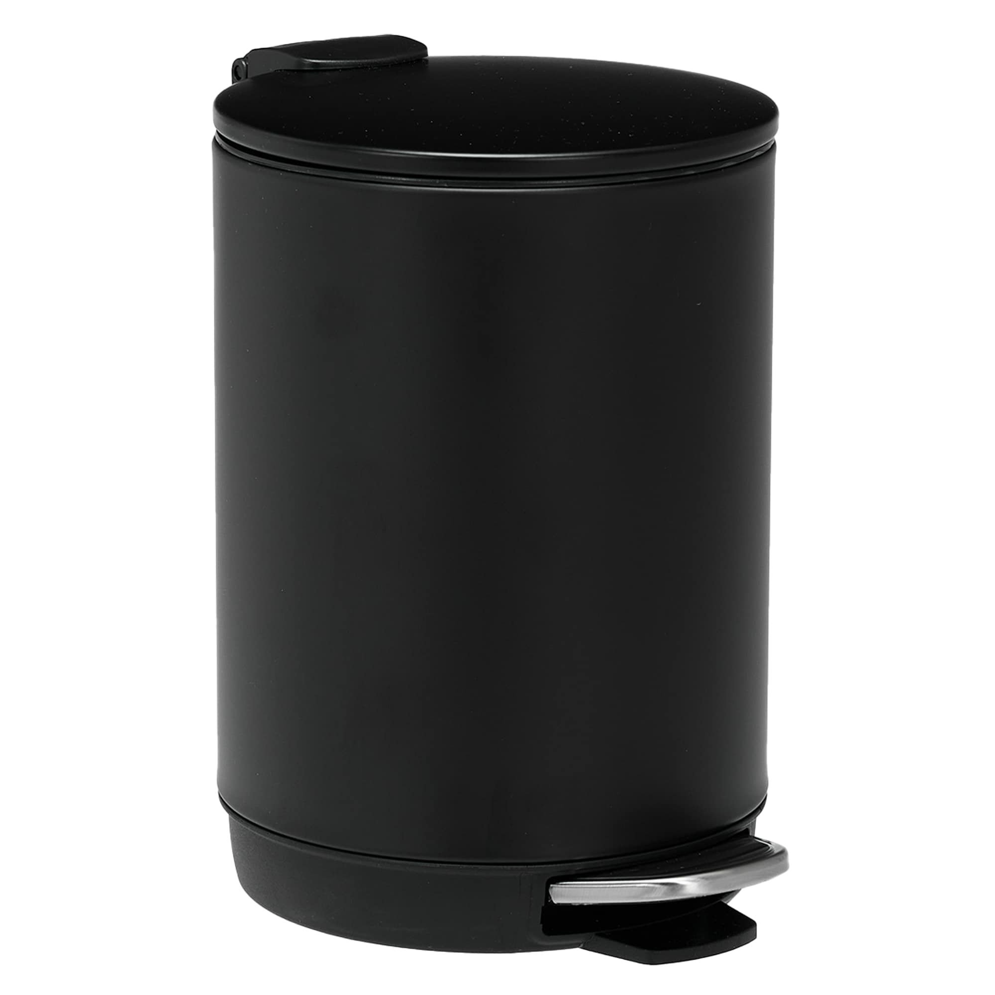 3L/0.8 Gallon Round Step Trash Can, Small Stainless Steel Bathroom Garbage Can with Foot Pedal and Removable Inner Bucket for Bathroom, Bedroom