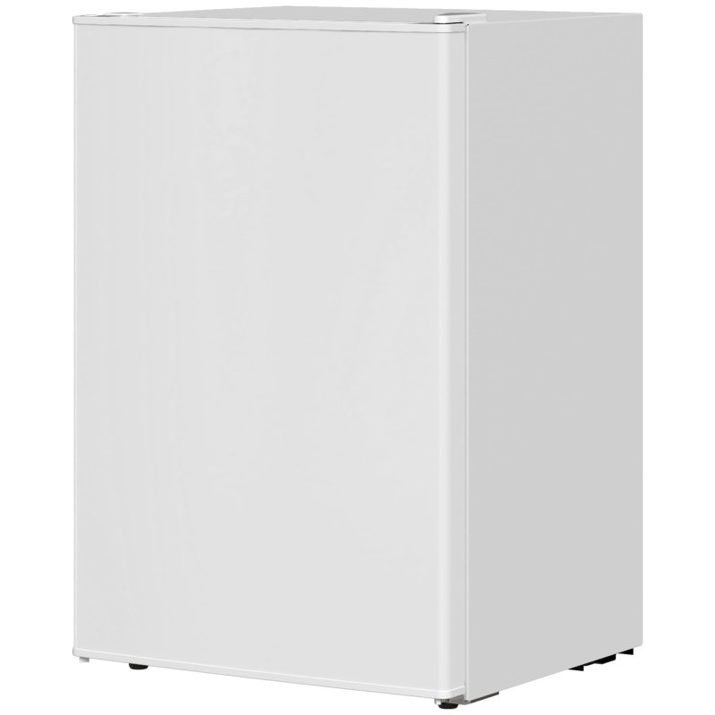 2.5 Cu.Ft Mini Fridge, Single Door Compact Refrigerator with Freezer, Adjustable Thermostat, Reversible Door, White (Option: White-472x465x798 mm)