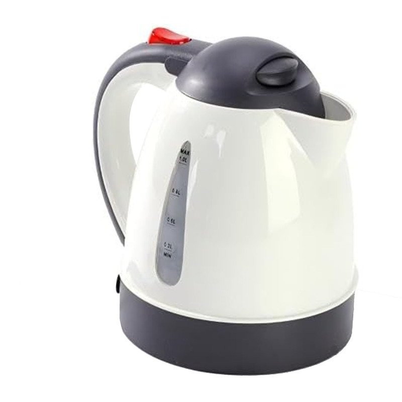 150W Portable Car Electric Kettle 10 0 0ml Truck Heated Water Tea Coffee Kettle Auto Shut Off For Road Trip Beige (Option: Default)