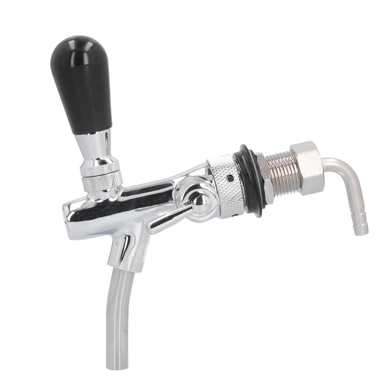 Beer Tap G5/8 Brass Stainless Steel Adjustable Good Sealing Beer Keg Faucet For Bars Hotels Restaurants (Option: Default)