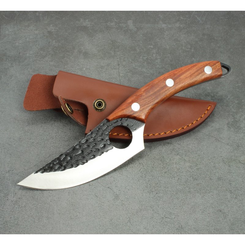 Forged Small Kitchen  Boning Knife (Option: BoningKnife LeatherCaseL)