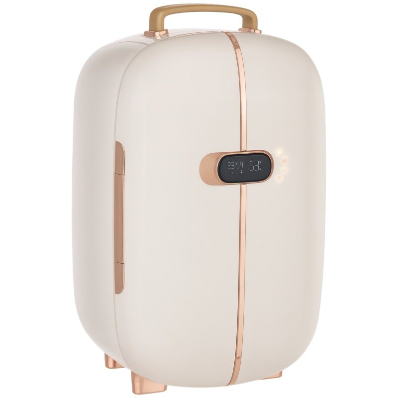 Portable Skincare Fridge with LED Display, 12L Mini Fridge for Beauty, Makeup and Cosmetics, Small Refrigerator Cooler for Bedroom, Home Office, (Option: White-320x305x500 mm)