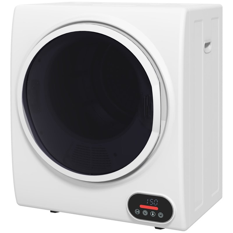 1.5 cu.ft Portable Compact Clothes Laundry Dryer with Intelligent Drying for Apartments Dorms RVs, 850W, White (Option: White-540x440x700 mm)
