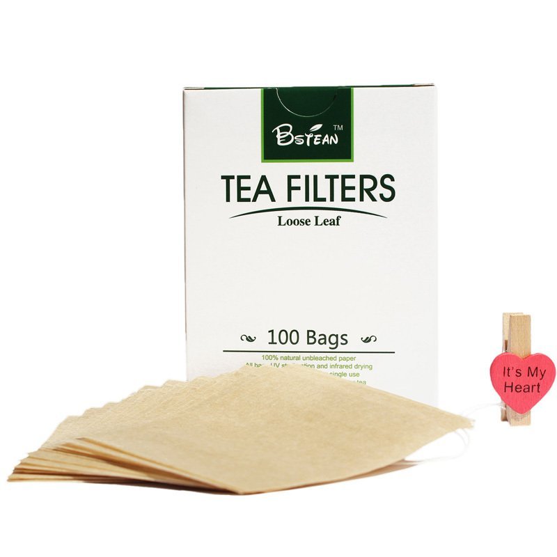 200 PCS Tea Filter Bags,Disposable Tea Infuser Drawstring Loose Leaf Tea With Natural Unbleached Paper And Free Clip (Option: 100pcs)