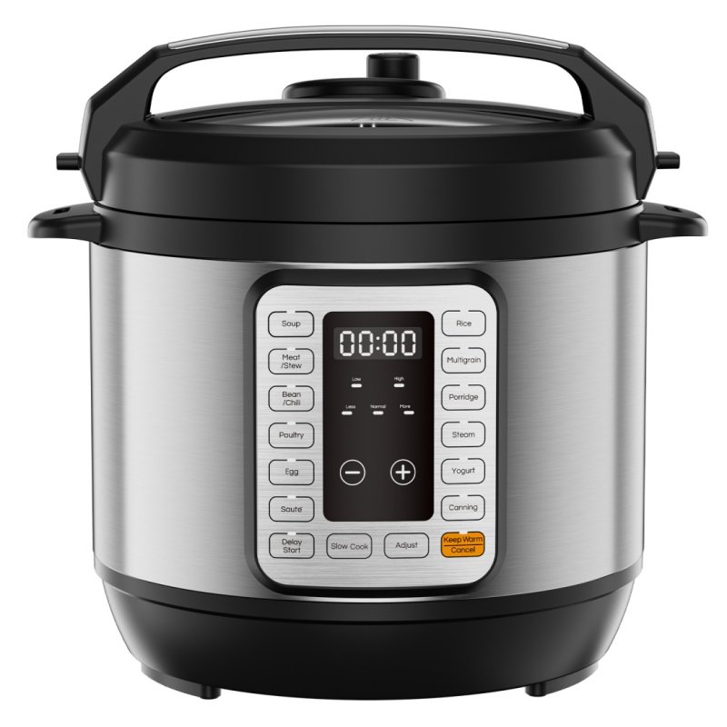 Electric Pressure Cooker, Multi-functional Kitchen Appliance, Instant Heating Multi-functional Cookingware, Stainless Steel Cookingware (Option: Silver  8QT)