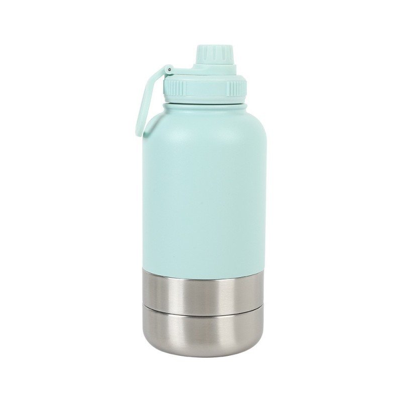 Outdoor Thermal Pet Outing Water Cup Bottle (Option: 32oz-bluish white)