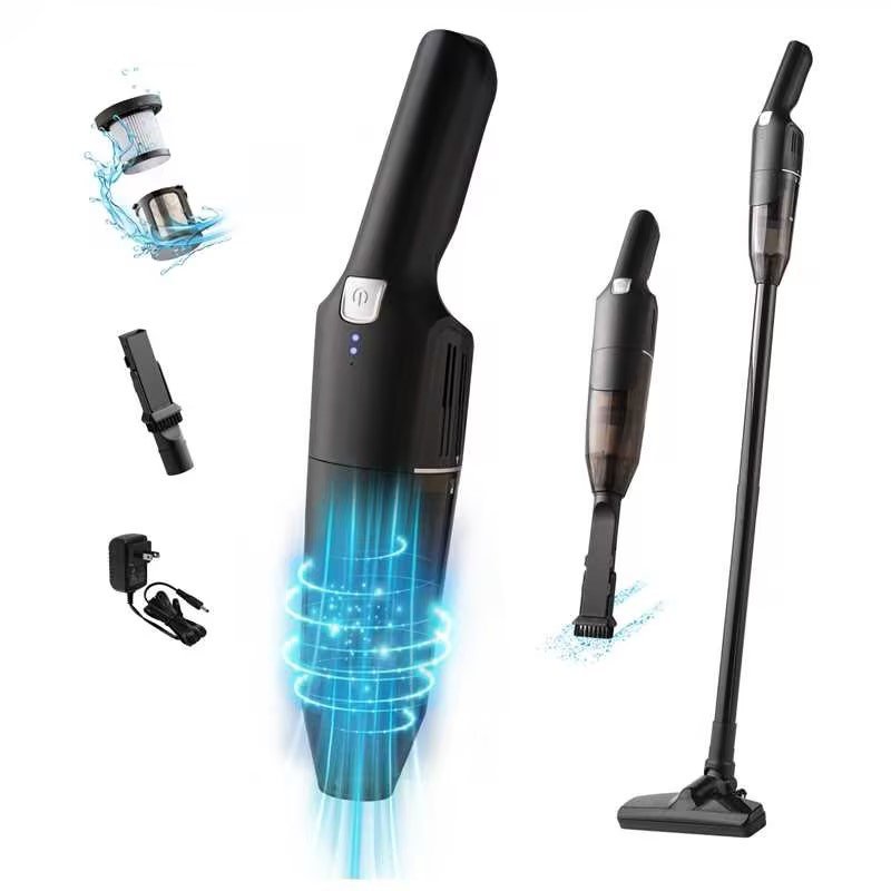 Cordless Stick/Handheld Vacuum Cleaner, 10-17Kpa 2-Level Powerful Suction,Fast Charging-Use Durable,Latest Household Vacuum Cleaners for Cleaning (Option: Black)
