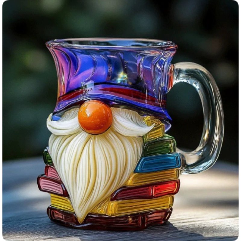 Painted Book Coffee Cup Unique Book Stacking Coffee Cup (Option: Type  F-1PCS)