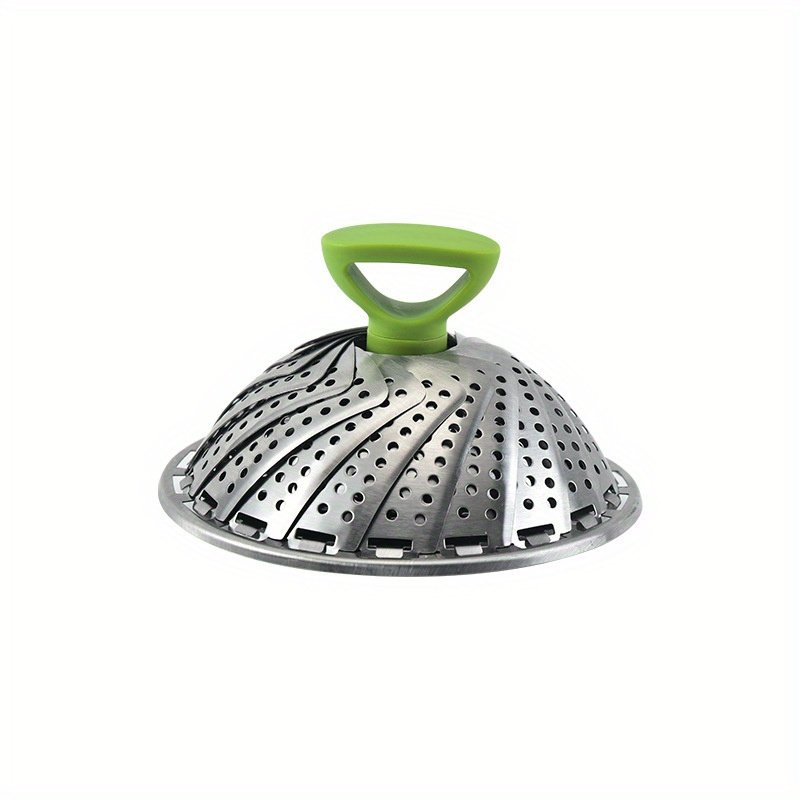 1pc; Foldable Steamer Rack; Stainless Steel Steamer Basket; Folding Steamer Insert For Veggie; Fish; Seafood; Bun; And More; Kitchen Gadgets; Kit (size: small)