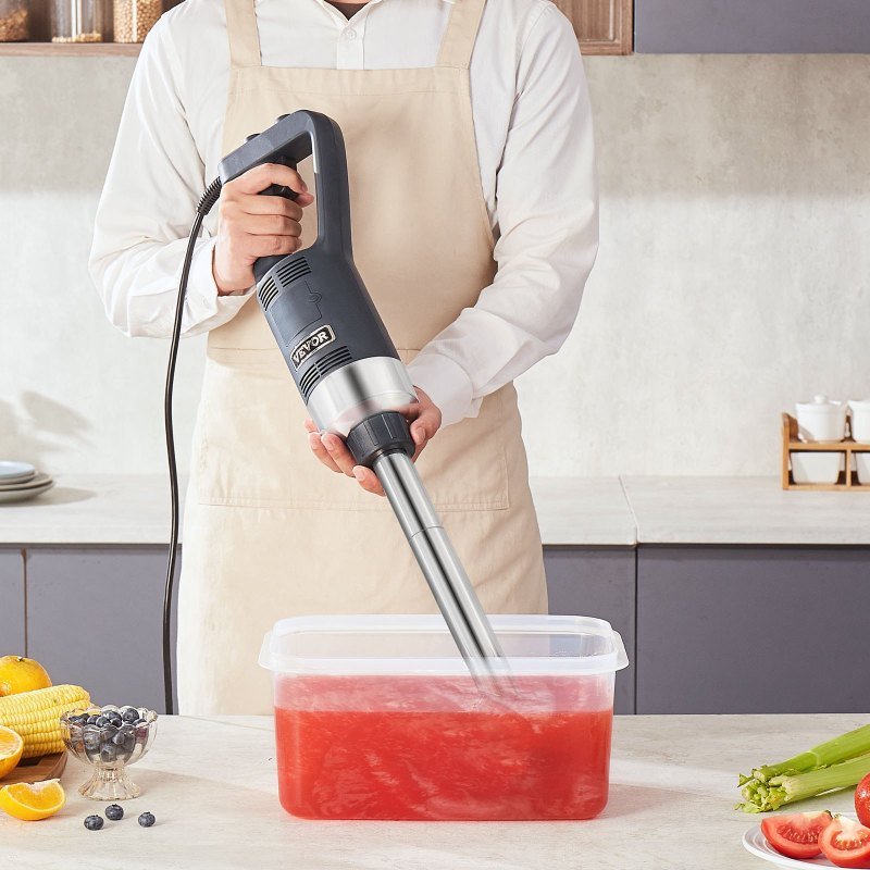 Commercial Immersion Blender 500W Heavy Duty Hand Mixer For Soup Sauces (Option: Blue)